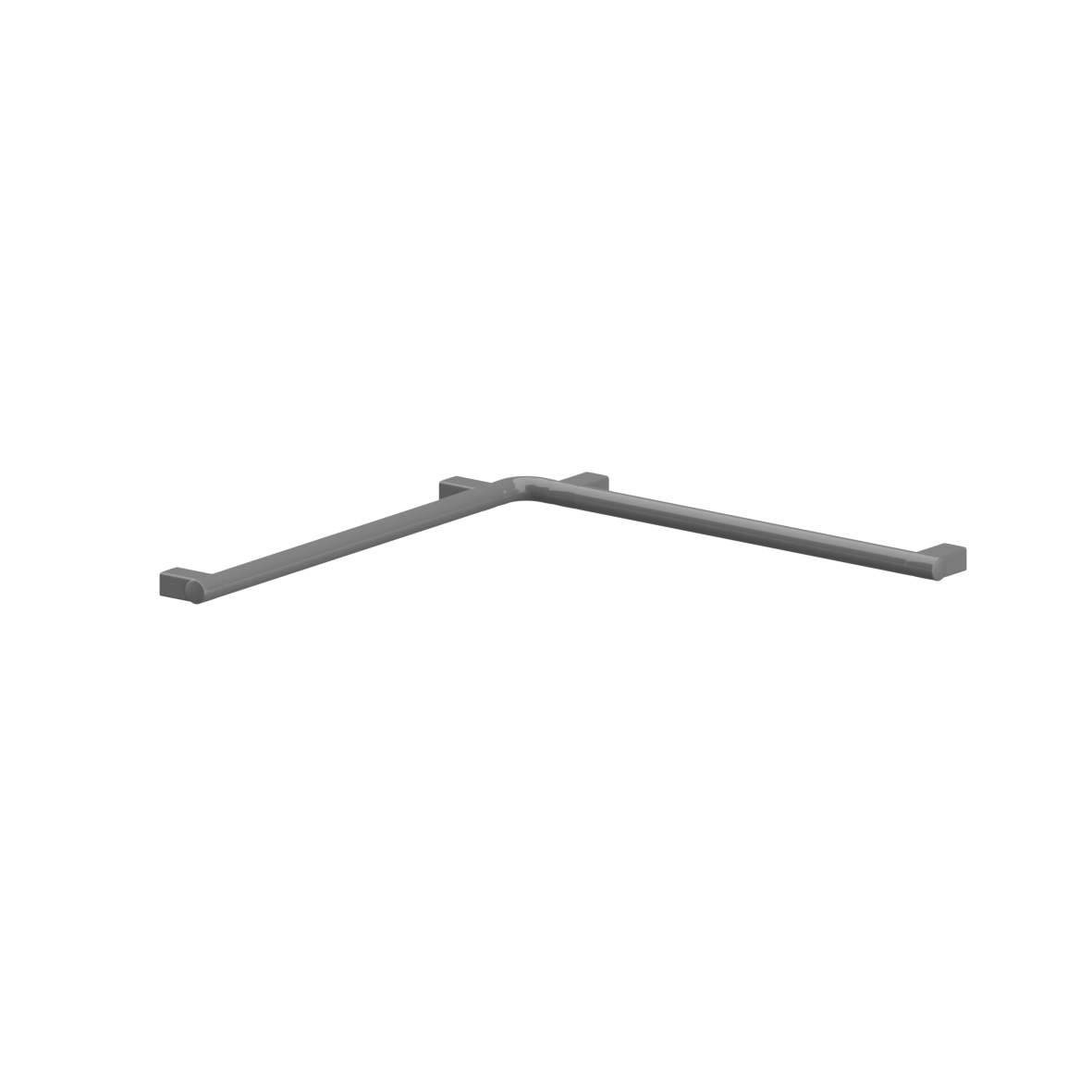 Verso Care Duschhandlauf, 750 x 750 mm, Dunkelgrau
