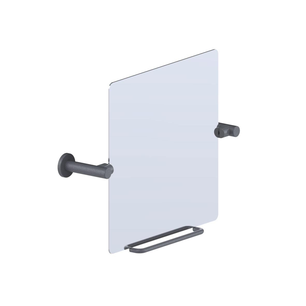 Cavere Care Kippspiegel, 660 x 153 x 500 mm, Cavere Anthrazit-Metallic