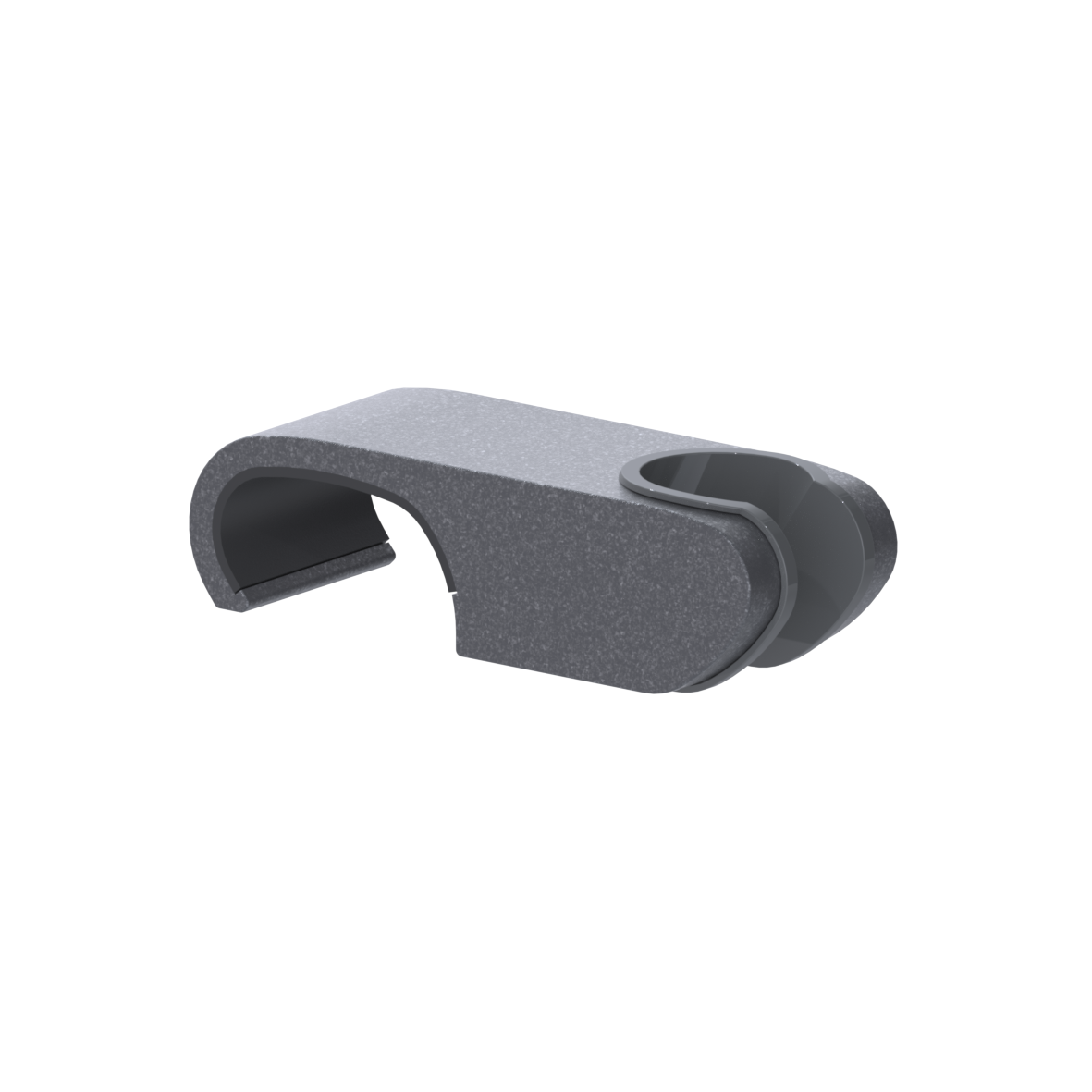 Cavere Care Brausehalter, horizontal, 100 x 35 x 30 mm, Cavere Anthrazit-Metallic
