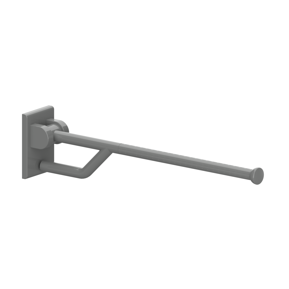 Nylon Care 400 Stützklappgriff, mit einem Holm, L = 850 mm, Dunkelgrau