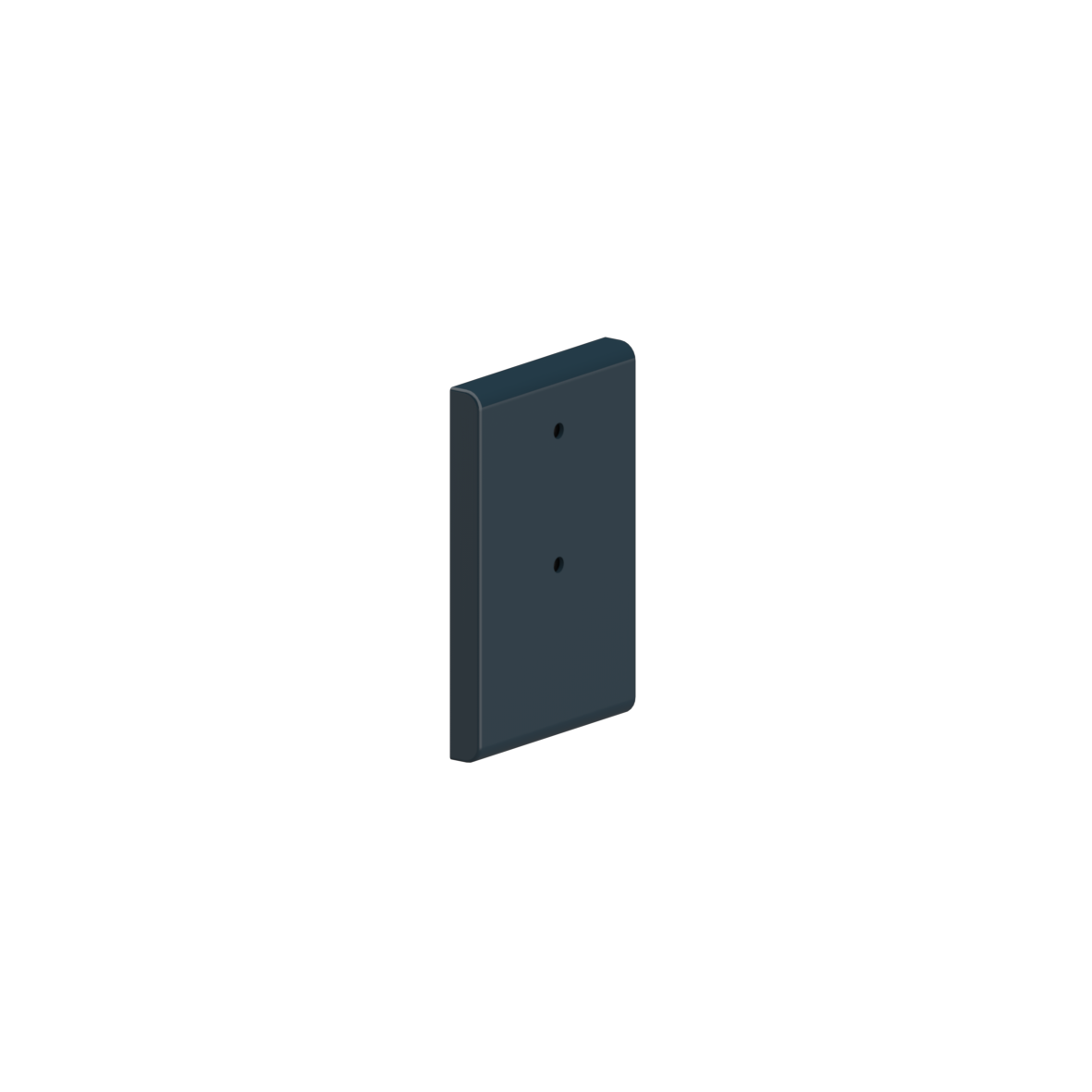 Nylon Care Montageplatte, 132 x 20 x 200 mm, Saphirblau