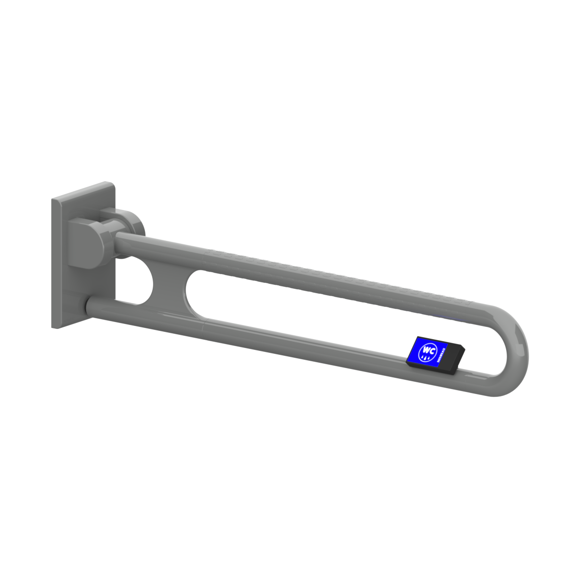 Nylon Care 400 Stützklappgriff, mit Funksender, rechts, L = 850 mm, Dunkelgrau