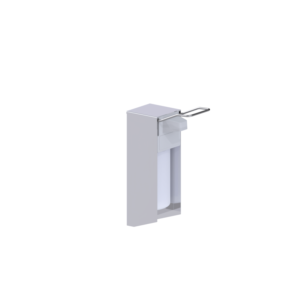 Inox Care Desinfektionsmittel- und Seifenspender, 0.5 l, 163 x 80 x 259 mm, Hochglanzpoliert