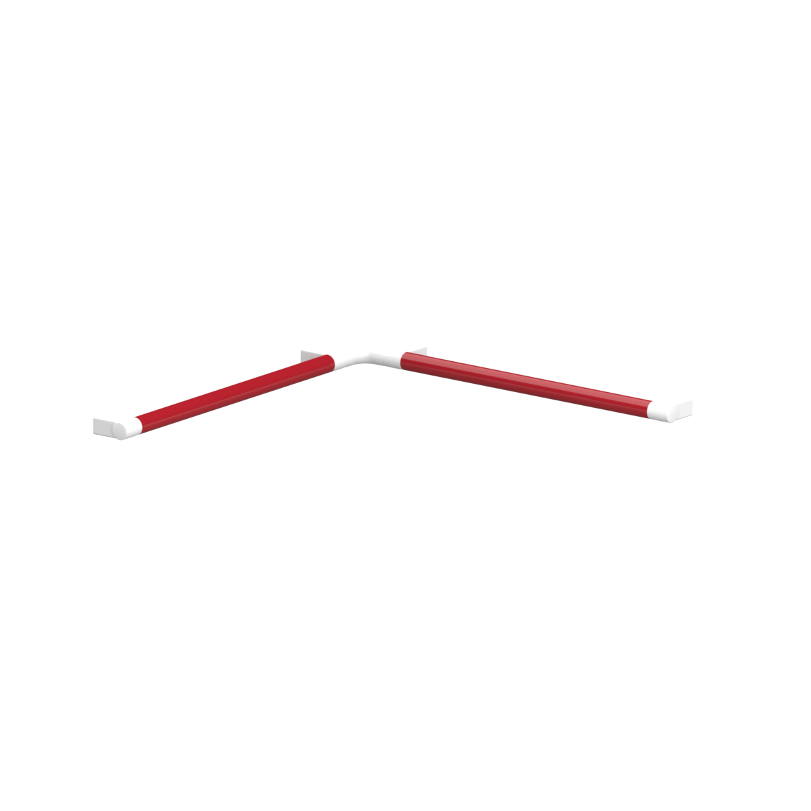 Verso Care Duo Duschhandlauf, 750 x 750 mm, Rot-Weiß