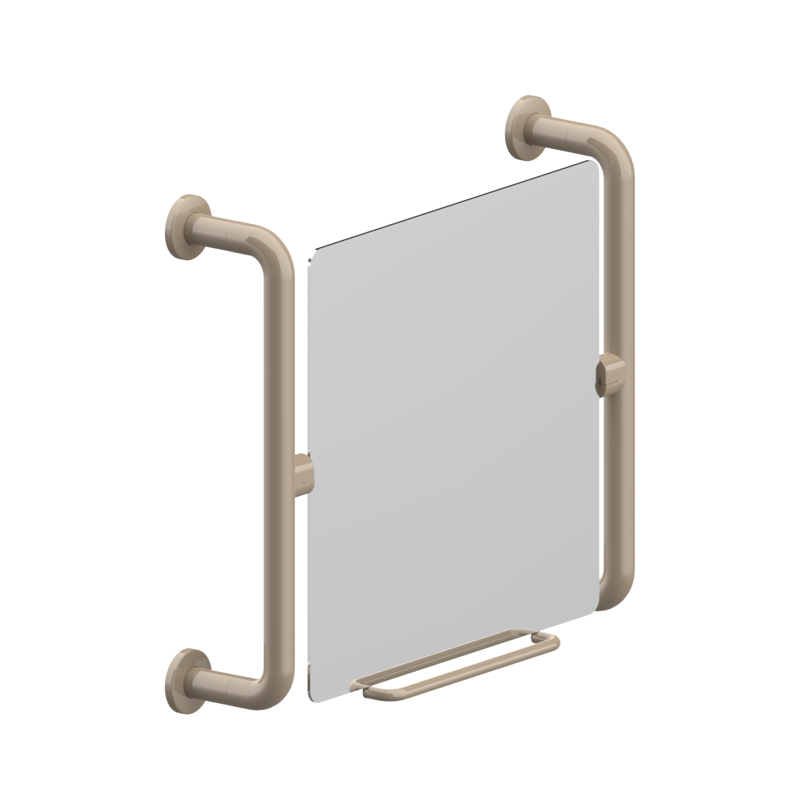 Nylon Care 400 Kippspiegel, mit Haltebügel, 660 x 148 x 570 mm, Taupe