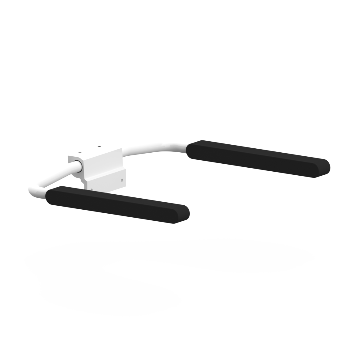 Care Armlehnen, nachrüstbar, 590 x 510 x 100 mm, Weiß, Polster anthrazit Care Armlehnen, nachrüstbar, 590 x 510 x 100 mm, Weiß, Polster anthrazit