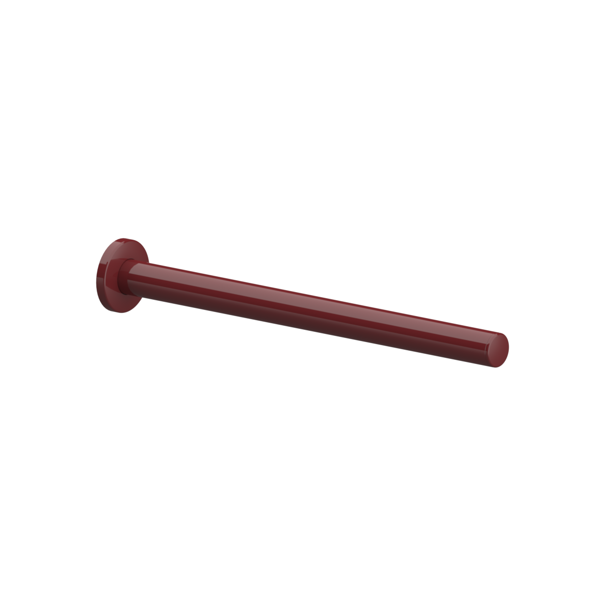 Nylon Care Handtuchstange, mit Rosetten, L = 450 mm, Dunkelrot