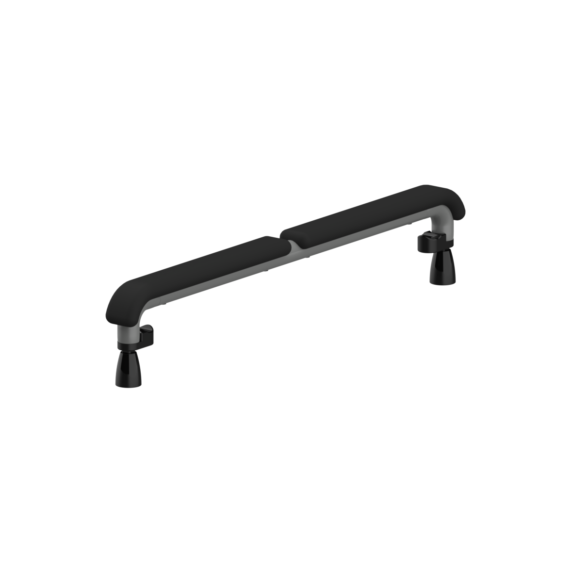 Nylon Care 400 Stützbügel, 825 x 56 x 166 mm, Dunkelgrau, Polster schwarz