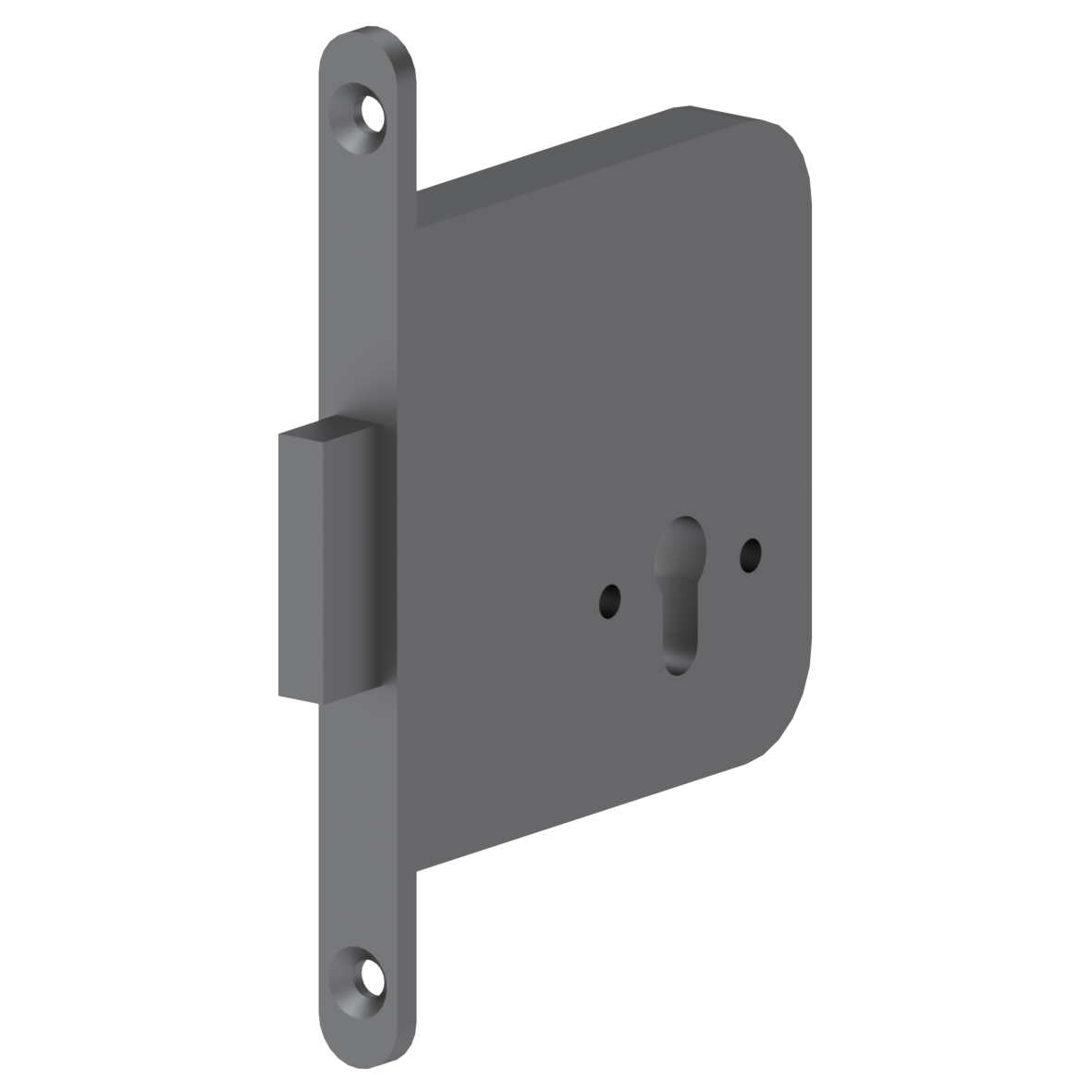 Einsteckriegelschloss NY.ERS 76 PZ, 110 x 15 x 150 mm, Schwarz
