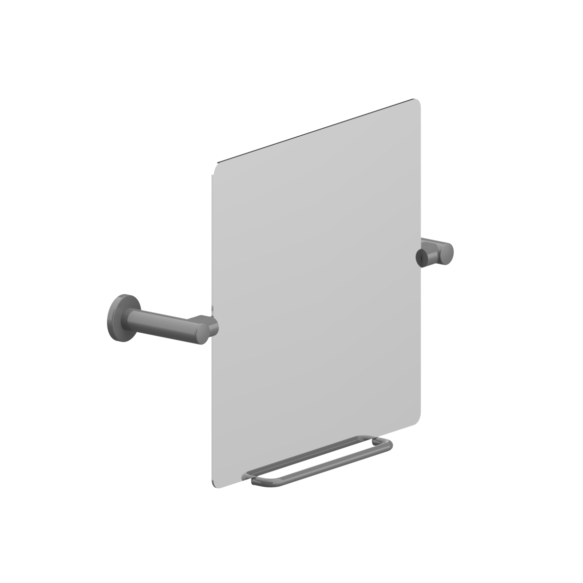 Nylon Care 400 Kippspiegel, 660 x 153 x 520 mm, Dunkelgrau