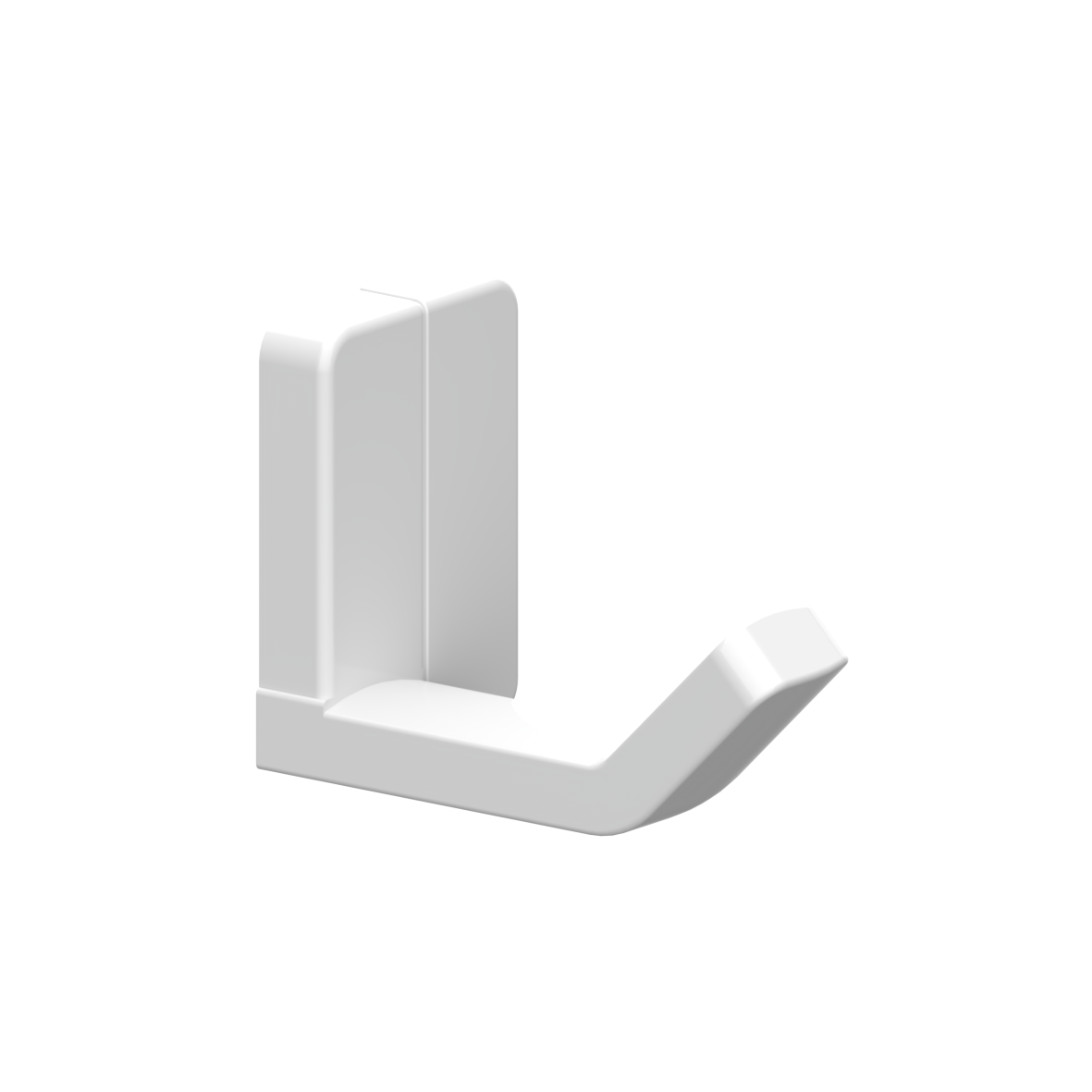 Nylon Care Wandhaken, 45 x 90 x 65 mm, Weiß