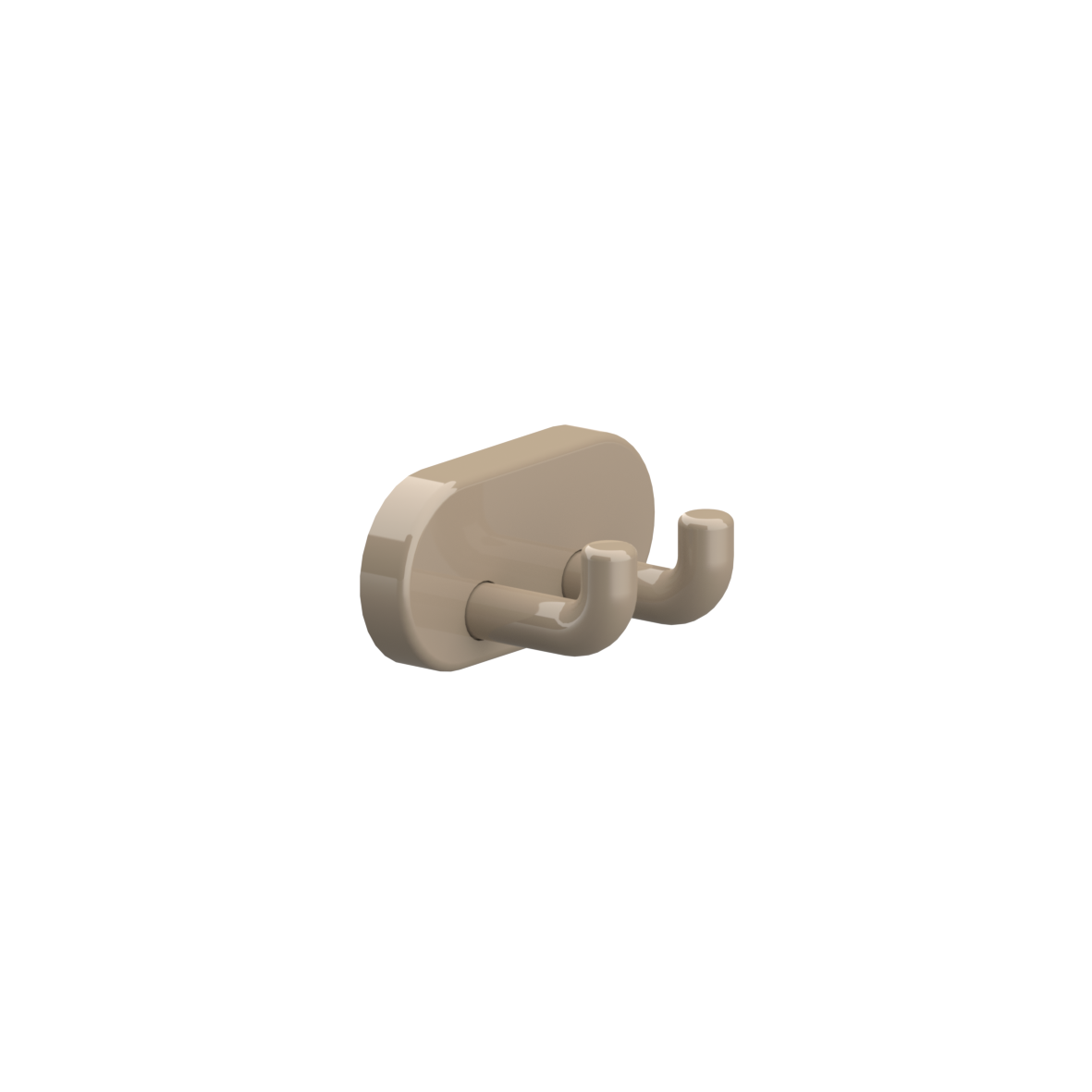 Nylon Care Wandhaken, 34 x 58 x 28 mm, Taupe Nylon Care Wandhaken, 34 x 58 x 28 mm, Taupe