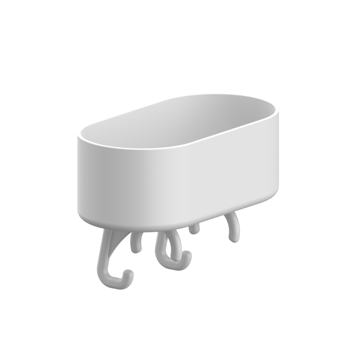Care Duschablage, mit Klemmhalterung, 210 x 111 x 145 mm, Weiß