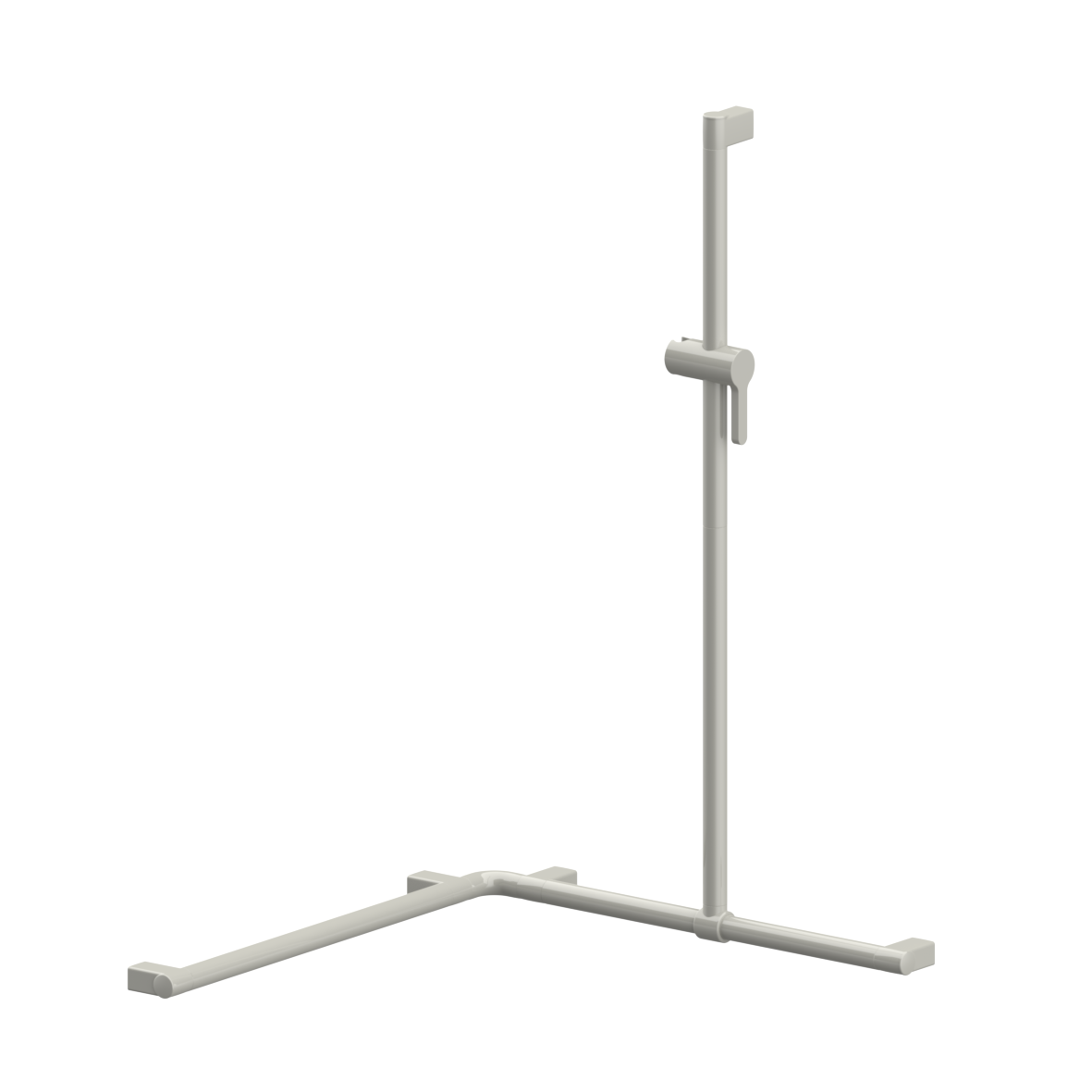 Verso Care Duschhandlauf, mit verschiebbarer Brausehalterstange, rechts, 400 - 1800 mm, Manhattan