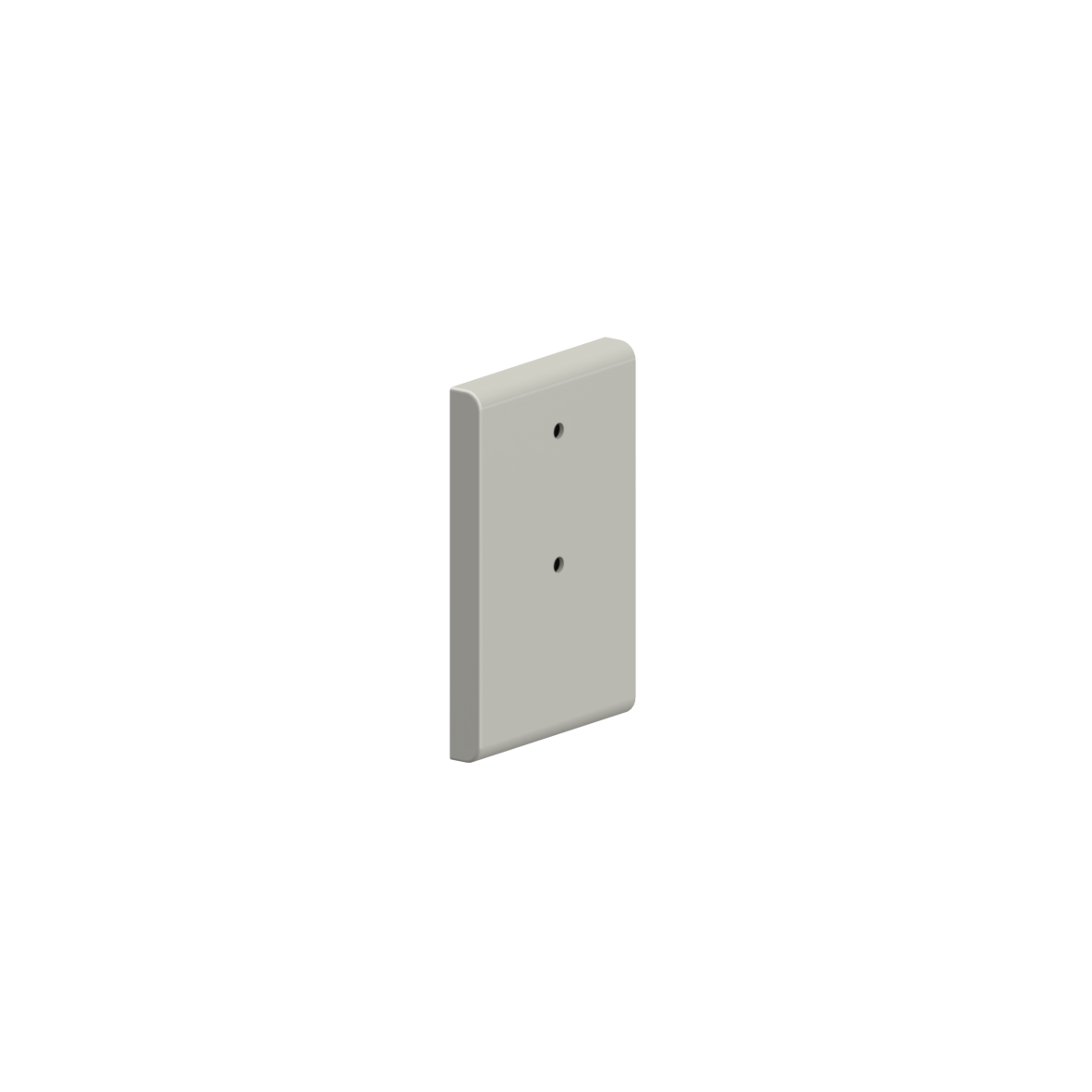 Nylon Care Montageplatte, 132 x 20 x 200 mm, Manhattan