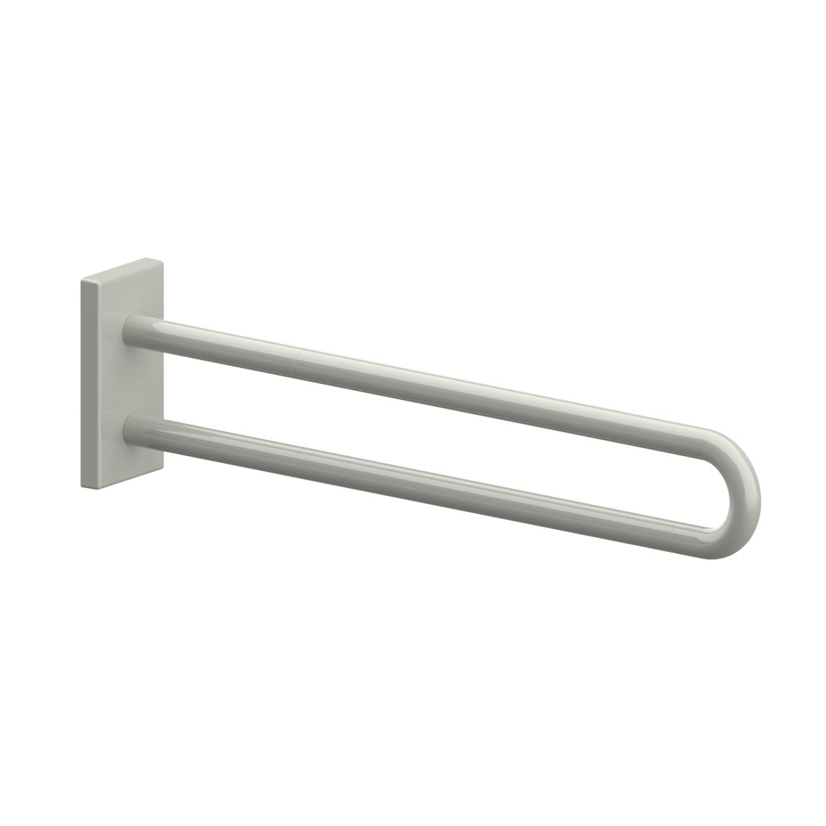 Nylon Care Wandstützgriff vario, mit Grundplatte, L = 850 mm, Manhattan