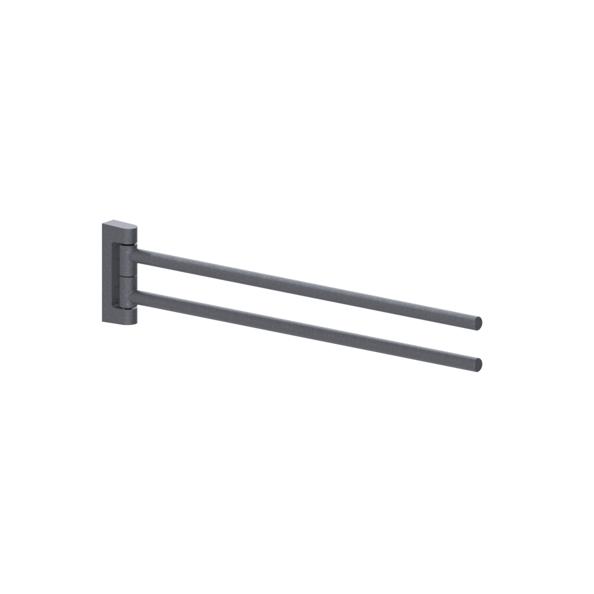 Cavere Care Handtuchhalter, schwenkbar, L = 450 mm, Cavere Anthrazit-Metallic