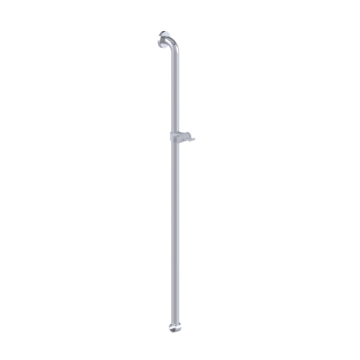 Inox Care Brausehalterstange, verschiebbar, 1200 mm, Hochglanzpoliert, Brausehalter in Weiß (019)