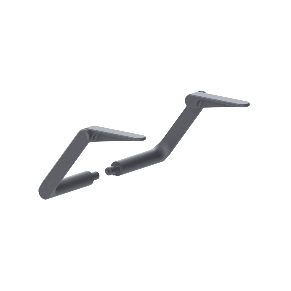 Ascento Armlehnen, nachrüstbar, 371 x 223 x 254 mm, Ascento Dunkelgrau