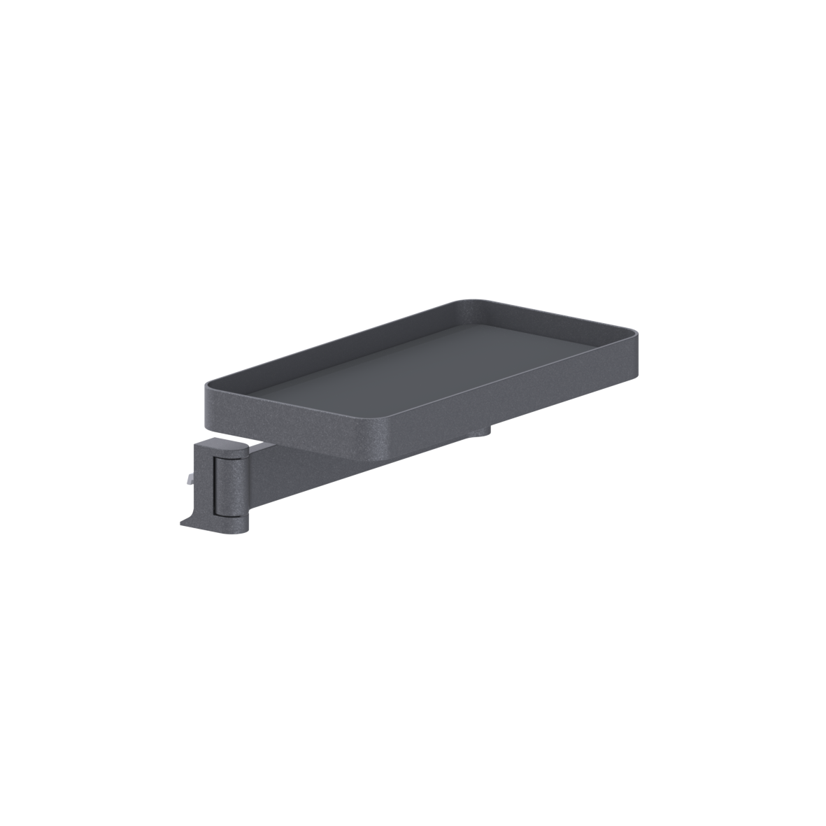 Cavere Care FlexTray, links, 308 x 158 x 104 mm, Cavere Anthrazit-Metallic
