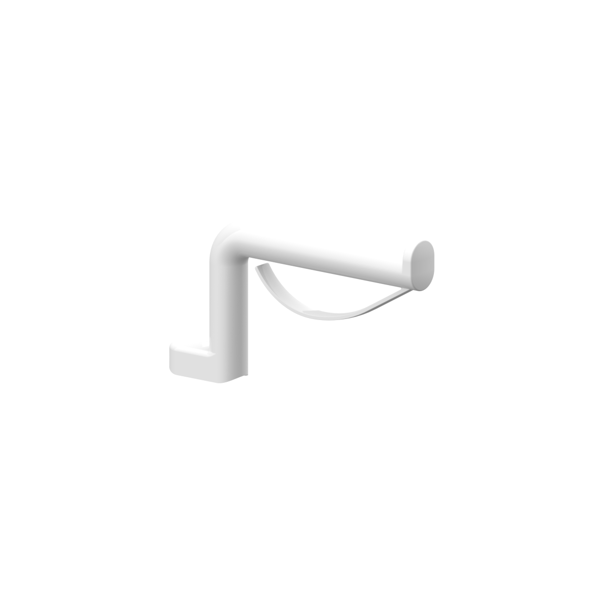 Eco Care Papierrollenhalter, nachrüstbar, 163 x 94 x 20 mm, Weiß