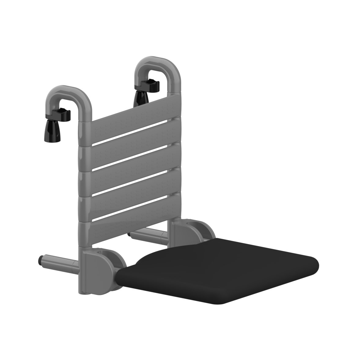 Nylon Care 400 Einhängesitz, 410 x 564 x 501 mm, Dunkelgrau, Polster schwarz Nylon Care 400 Einhängesitz, 410 x 564 x 501 mm, Dunkelgrau, Polster schwarz