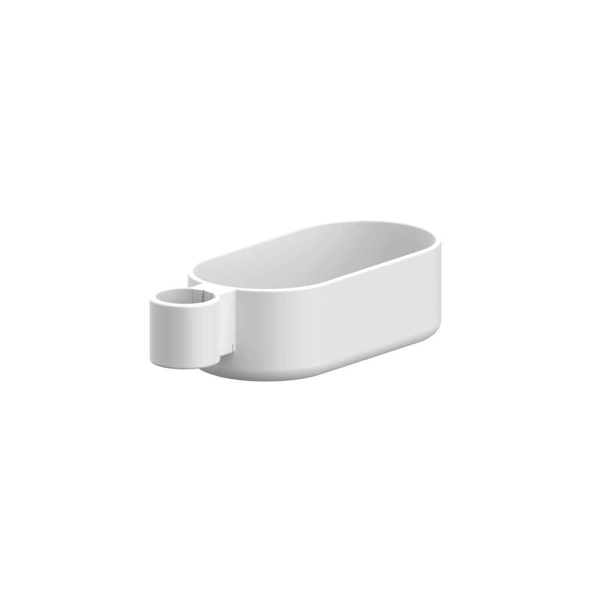 Nylon Care Duschablage, nachrüstbar, 160 x 80 x 50 mm, Weiß