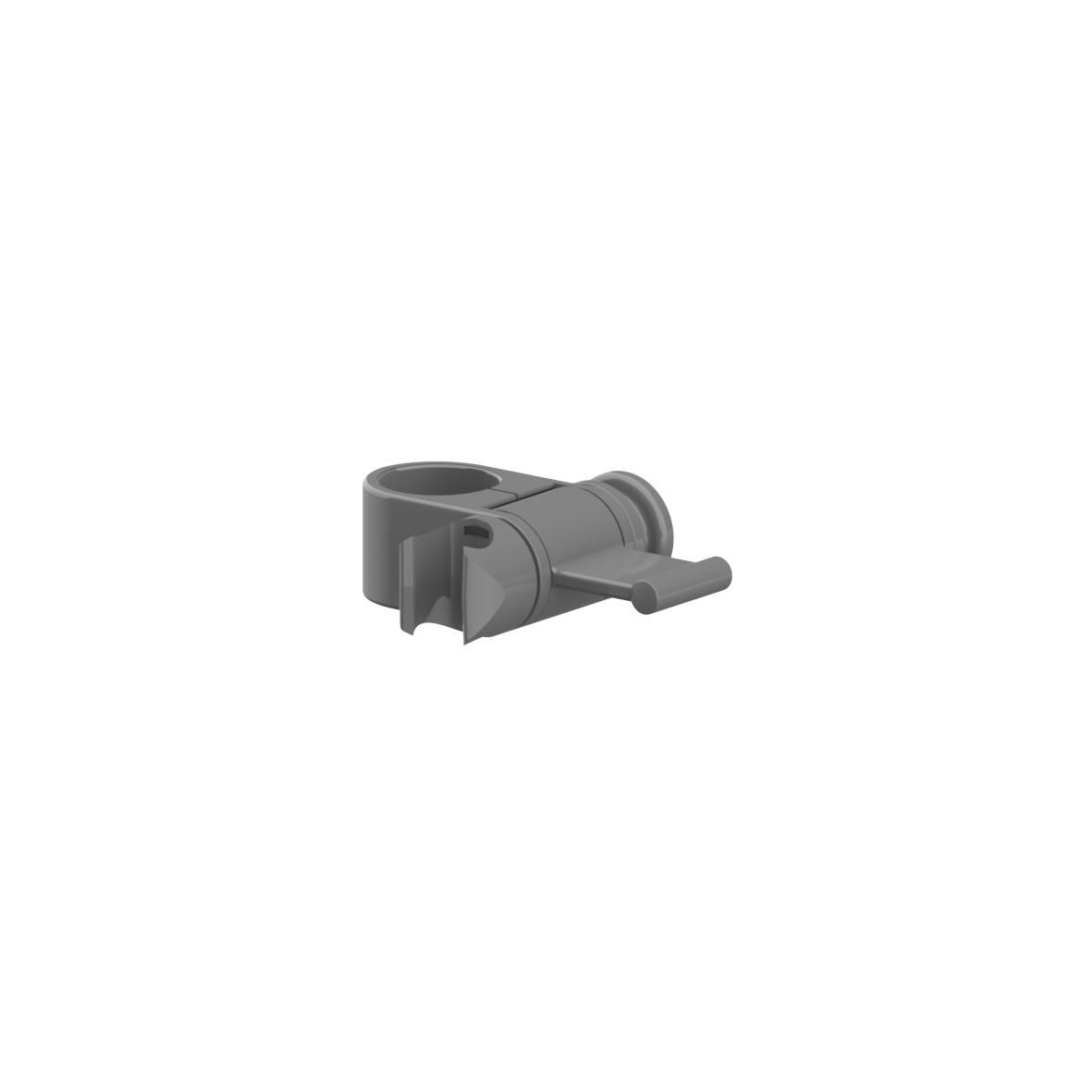 Inox Care Brausehalter, 90 x 112 x 34 mm, Dunkelgrau