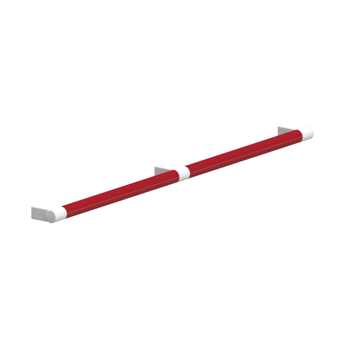 Verso Care Duo Haltegriff, mit 3 Befestigungspunkte, 1000 mm, Rot-Weiß