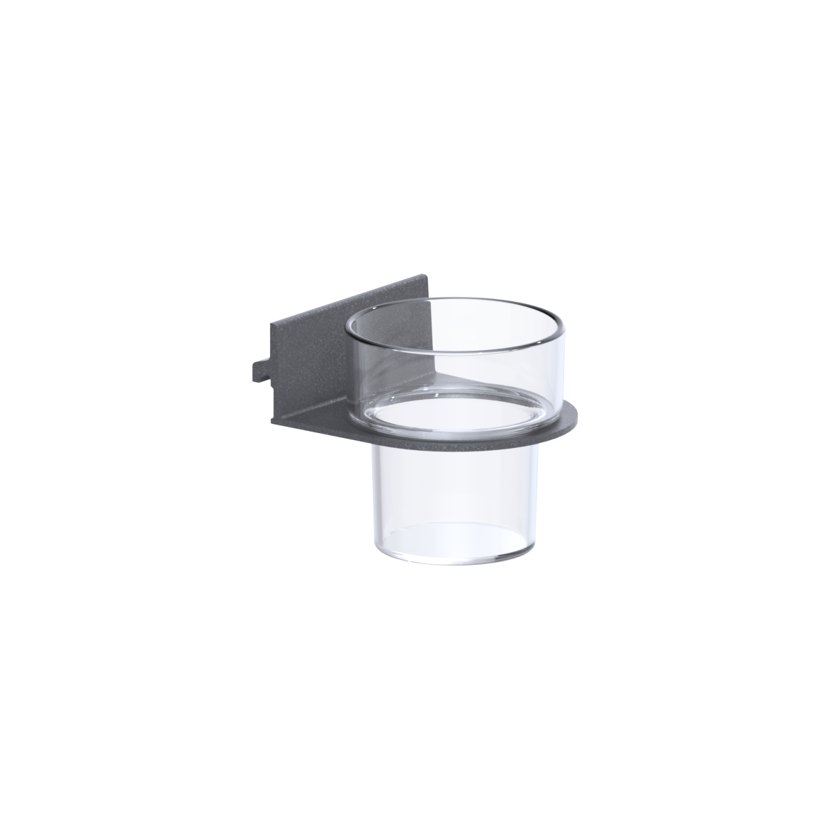 Cavere Care FlexBecherhalter, mit Becher, 104 x 90 x 52 mm, Cavere Anthrazit-Metallic