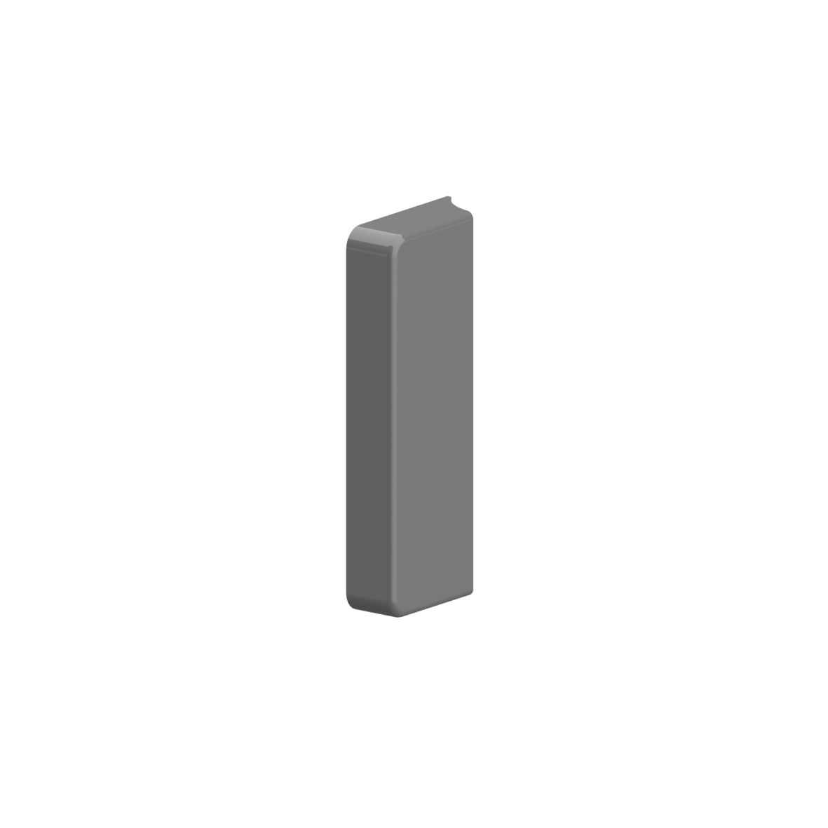 Nylon Türbänder Abdeckung NY.TB 78/82, 75 x 30 x 12 mm, Dunkelgrau