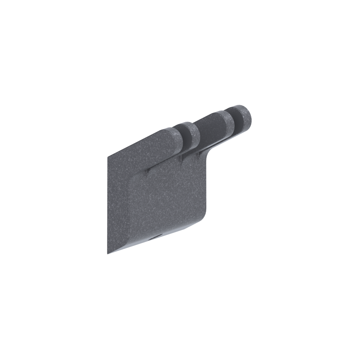 Cavere Care Doppelhaken, 54 x 37 x 60 mm, Cavere Anthrazit-Metallic
