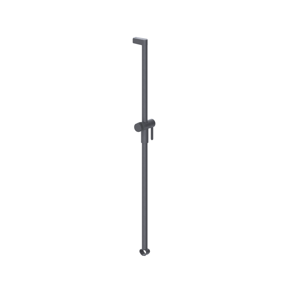 Cavere Care Brausehalterstange, verschiebbar, 1100 mm, Einpunktbefestigung, Cavere Anthrazit-Metallic
