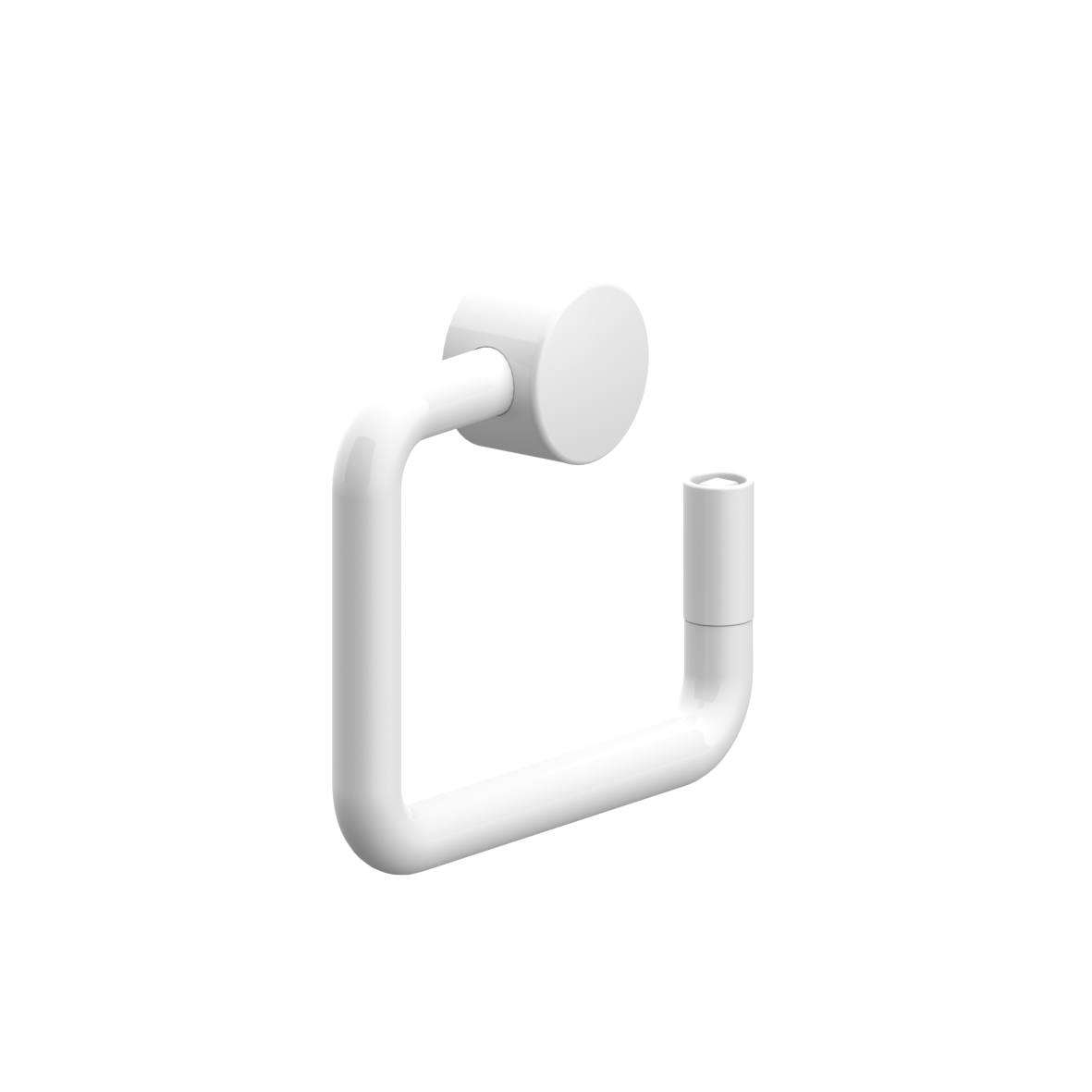 Nylon Care Papierrollenhalter, mit Diebstahlschutz, 180 x 36 x 161 mm, Weiß