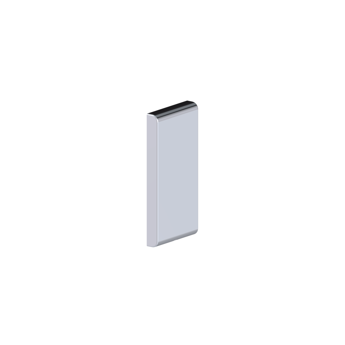 Inox Care Blindabdeckung vario, 226 x 110 x 23 mm, Hochglanzpoliert