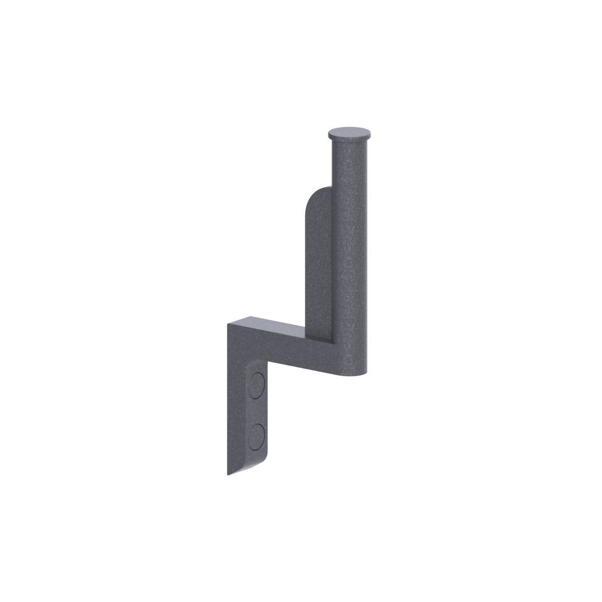Cavere Care Ersatzrollenhalter, für eine Rolle, 18 x 81 x 190 mm, Cavere Anthrazit-Metallic