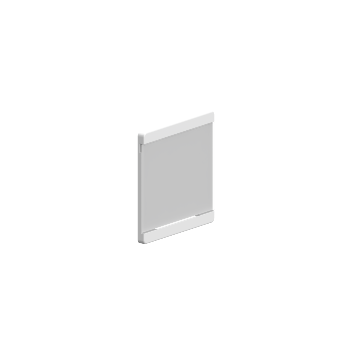 Nylon Care Beschriftungsschild, 100 x 7 x 100 mm, Weiß