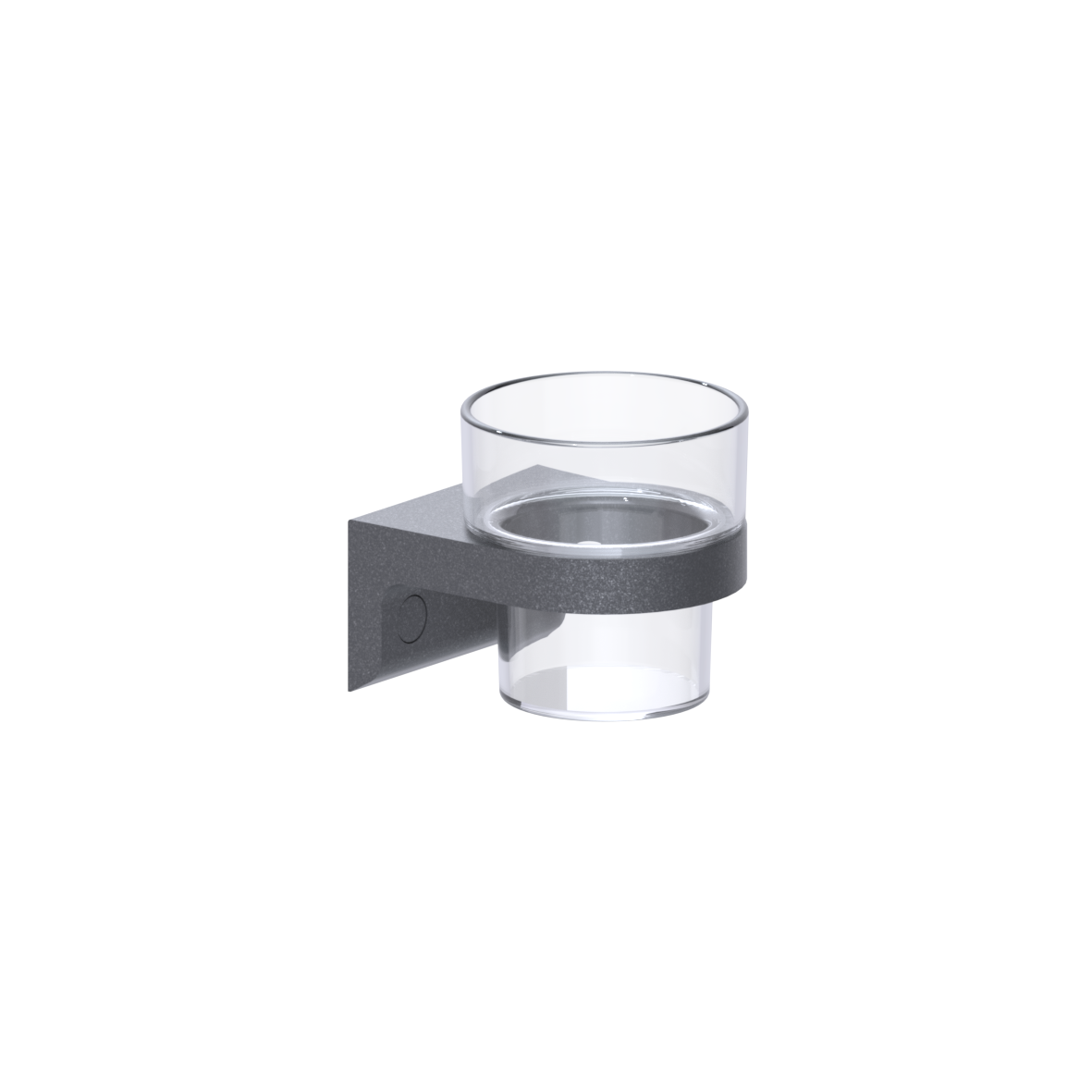 Cavere Care Becherhalter, mit Becher, 80 x 100 x 84 mm, Cavere Anthrazit-Metallic