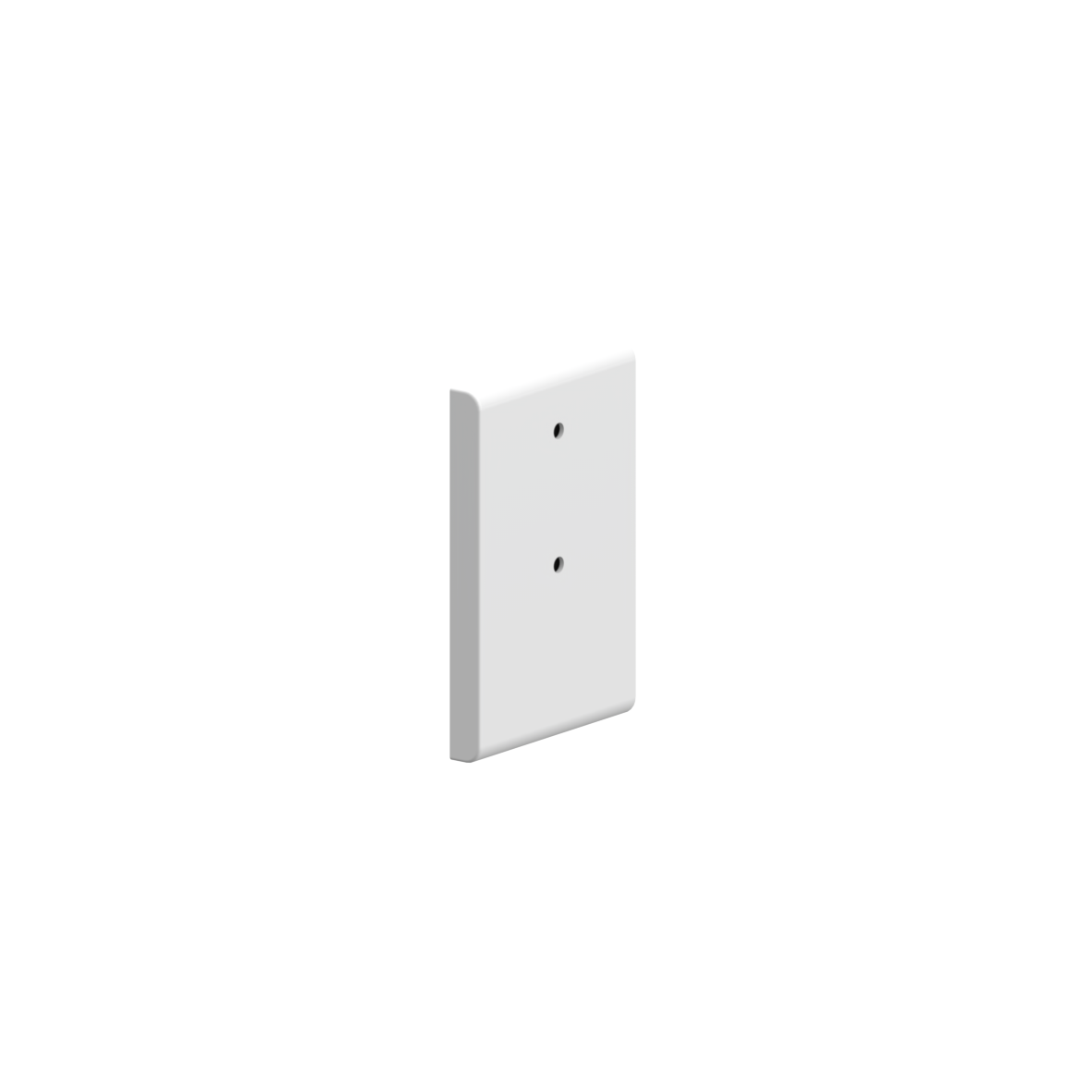 Nylon Care Montageplatte, 132 x 20 x 200 mm, Weiß