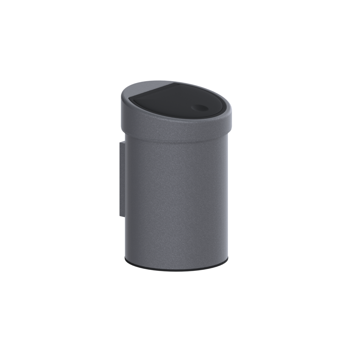 Cavere Care Abfallbehälter, 3 l, 285 x 180 x 180 mm, Cavere Anthrazit-Metallic, Deckel schwarz