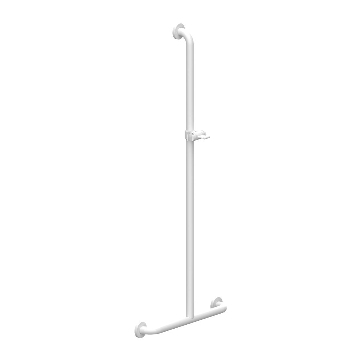 Eco Care Duschhandlauf, mit Brausehalterstange, 500 x 1200 mm, Weiß