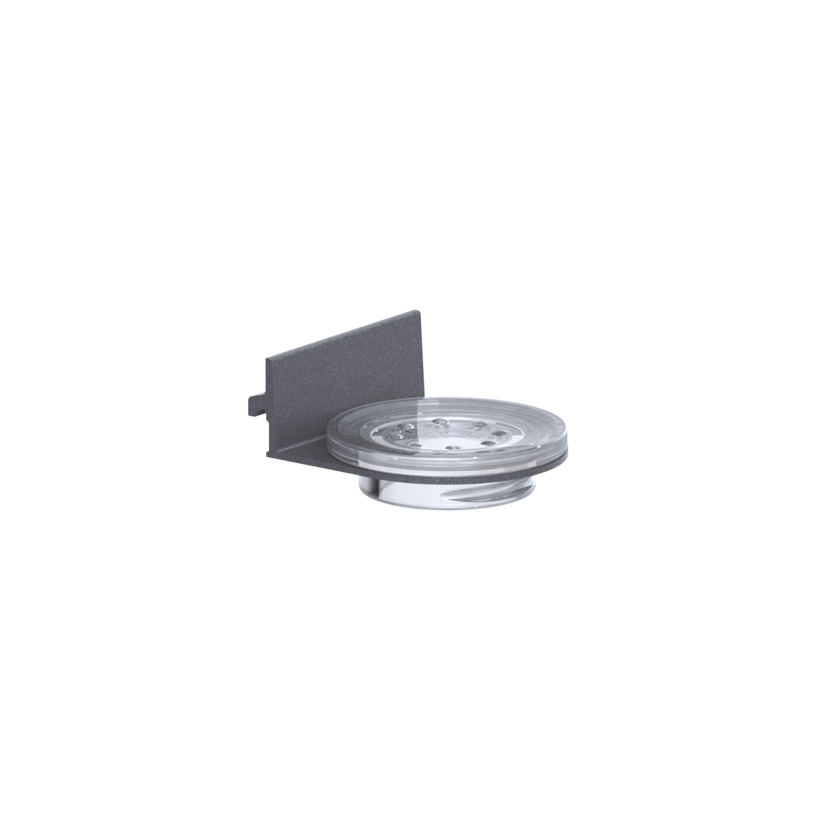 Cavere Care FlexSeifenablage, 104 x 90 x 52 mm, Cavere Anthrazit-Metallic