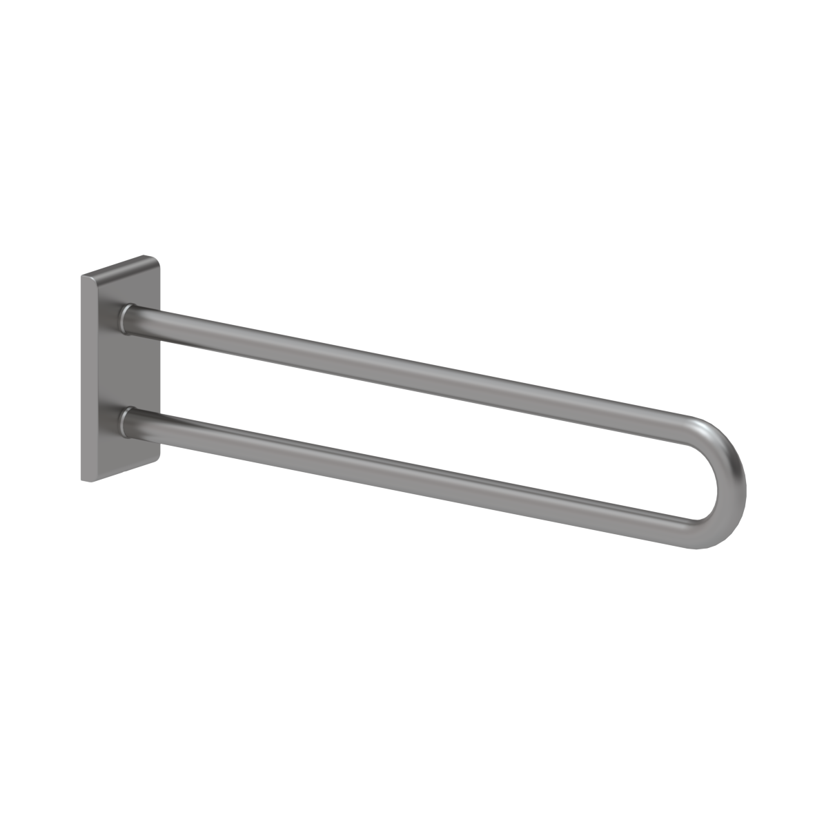 Inox Care Wandstützgriff vario, mit Grundplatte, L = 850 mm, Satiniert Inox Care Wandstützgriff vario, mit Grundplatte, L = 850 mm, Satiniert