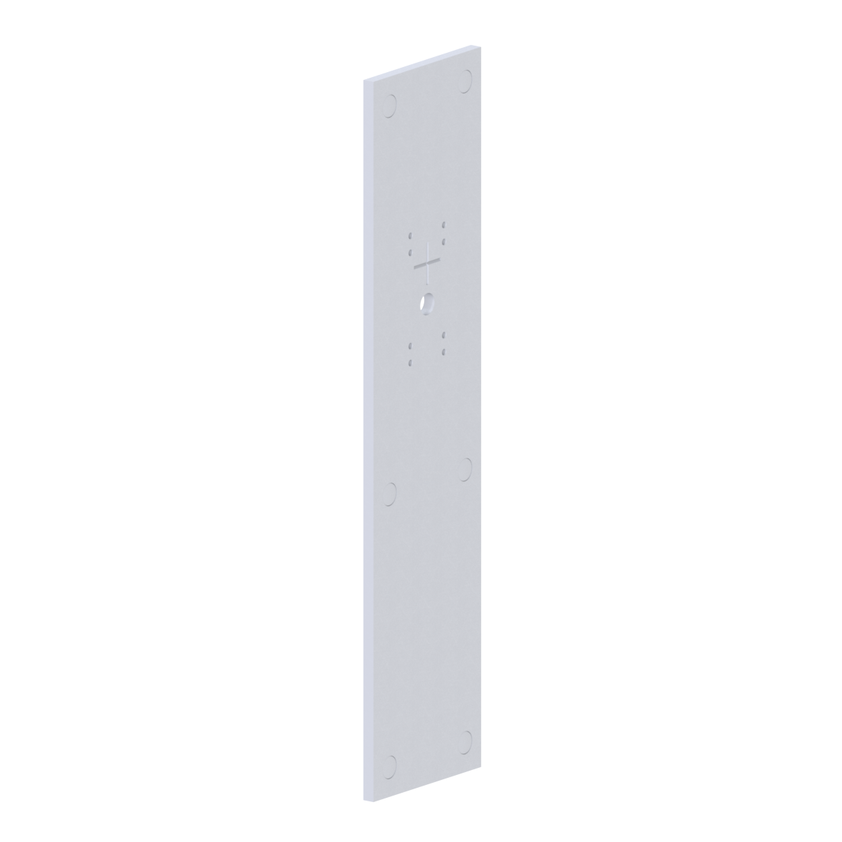 Care Montageplatte, zur Befestigung an Vorwandinstallationen und Leichtbauwänden (ohne Hinterfütterung), für Cavere Care, Inox Care und Nylon Care vario, 200 x 15 x 850 mm, Cavere Weiß