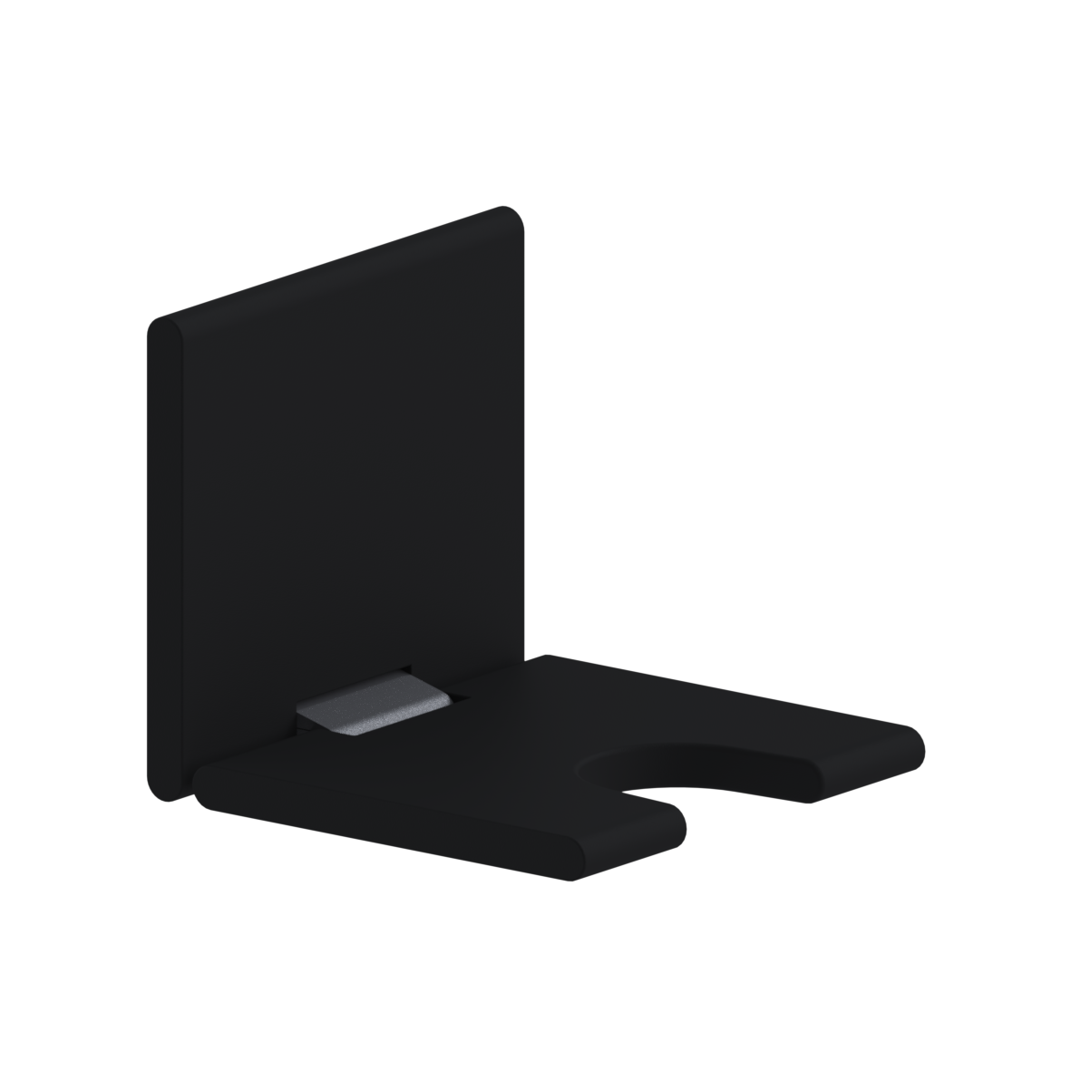 Care Einhängesitz FR, mit Hygieneaussparung, 450 x 563 x 406 mm, Cavere Anthrazit-Metallic, Polster anthrazit