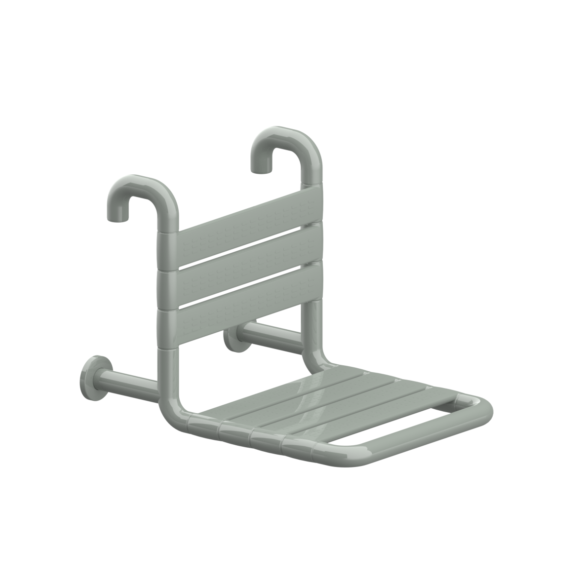 Nylon Care 300 Einhängesitz FR, mit Rosetten, 380 x 515 x 390 mm, Verkehrsgrau