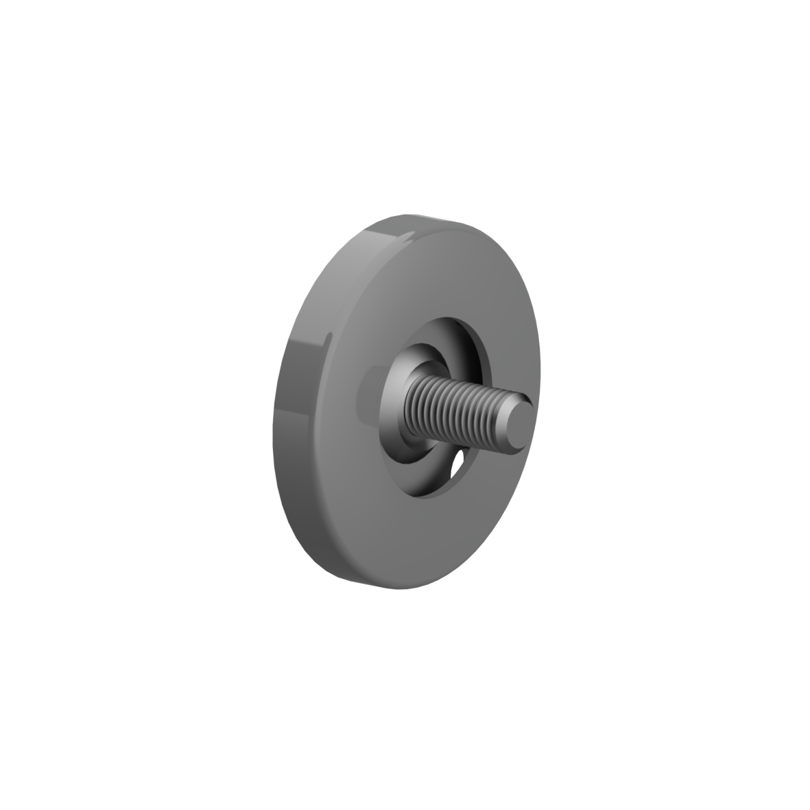 Nylon Wandanschluss NY.WA, 71 x 71 x 32 mm, Dunkelgrau