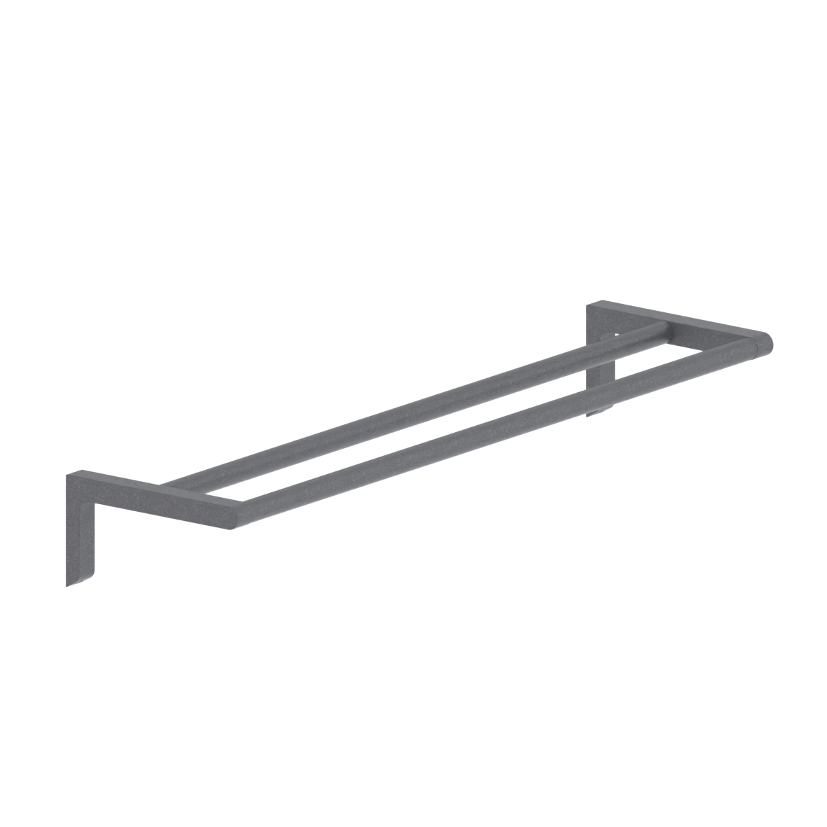 Cavere Care Handtuchhalter, 600 x 150 x 80 mm, Cavere Anthrazit-Metallic