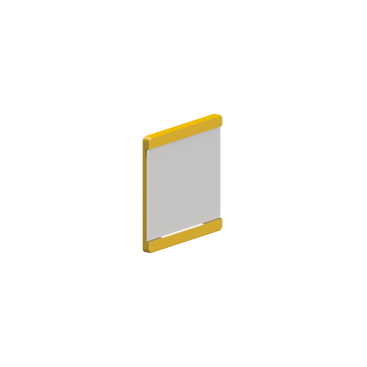 Nylon Care Beschriftungsschild, 100 x 7 x 100 mm, Gelb