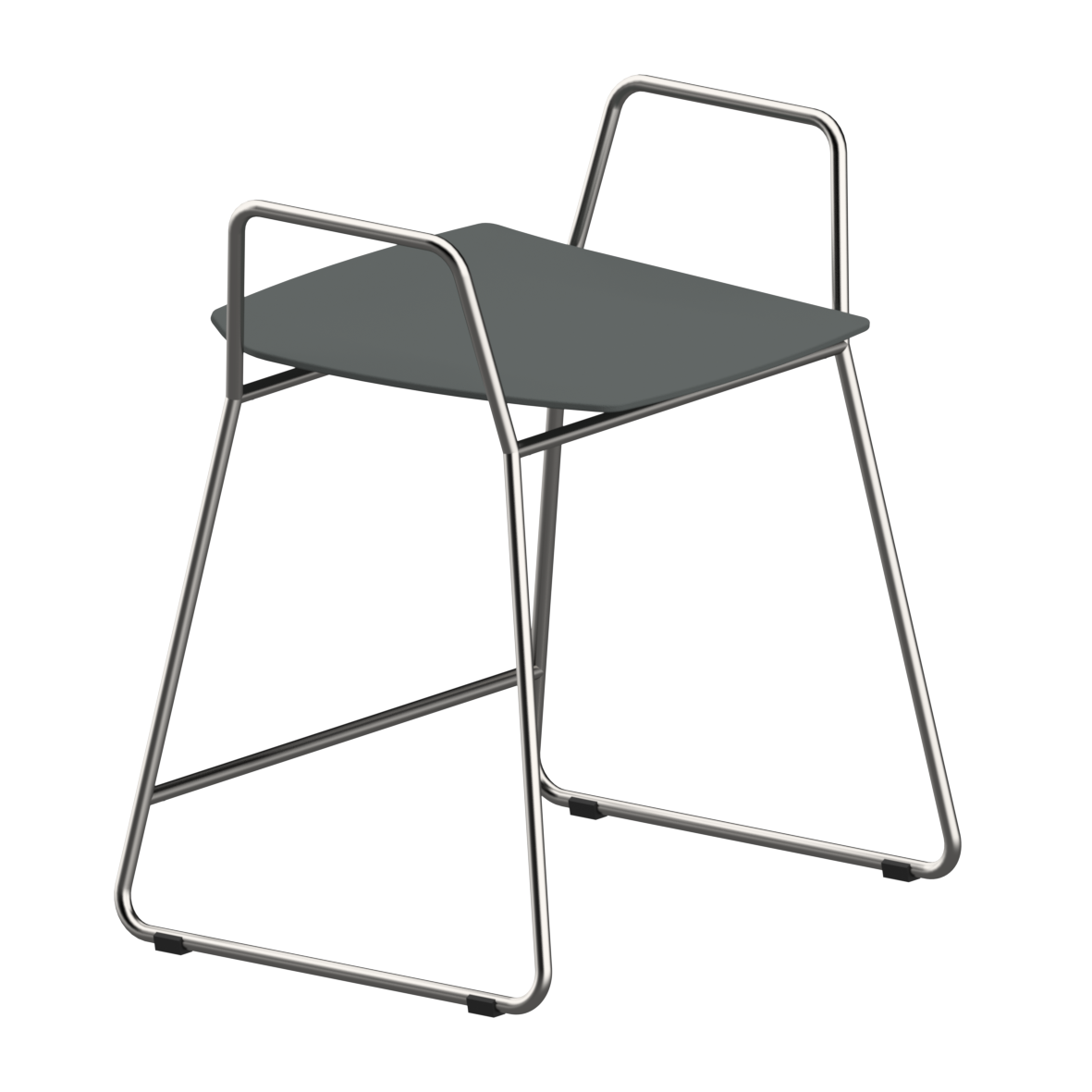Ascento Hocker, 548 x 437 x 623 mm, Dunkelgrau